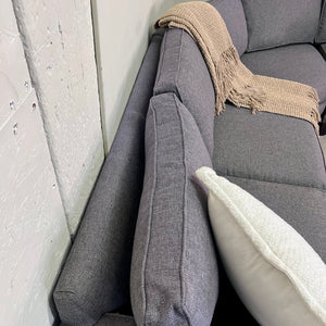 Rowe Furniture Gray MCM 3pc L Sectional Couch