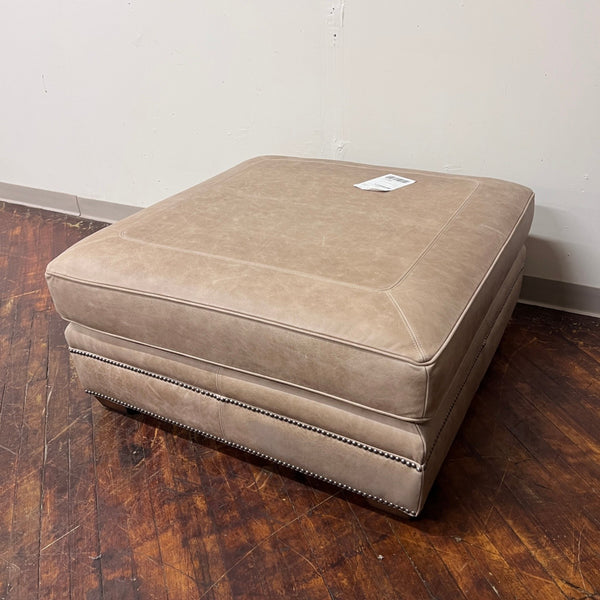 High-End Leather Ottoman