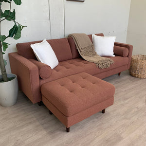 88" Tufted Sofa & Matching Ottoman