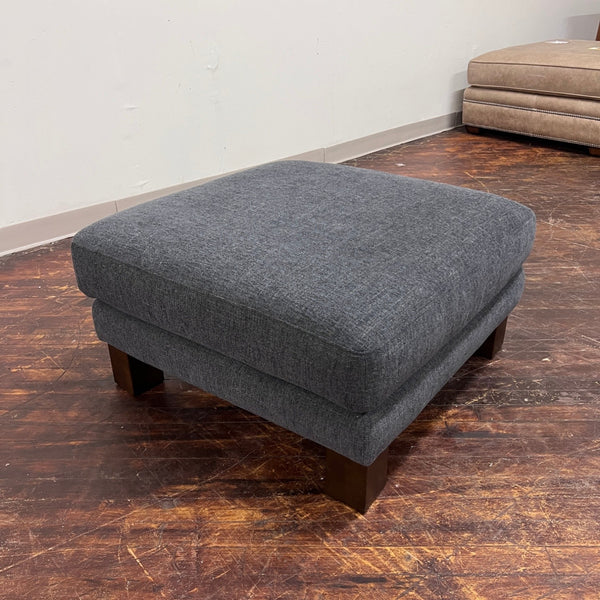 Charcoal Gray Ottoman