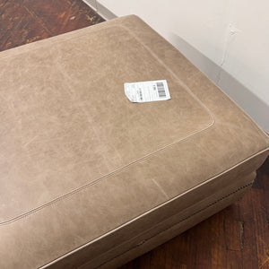High-End Leather Ottoman