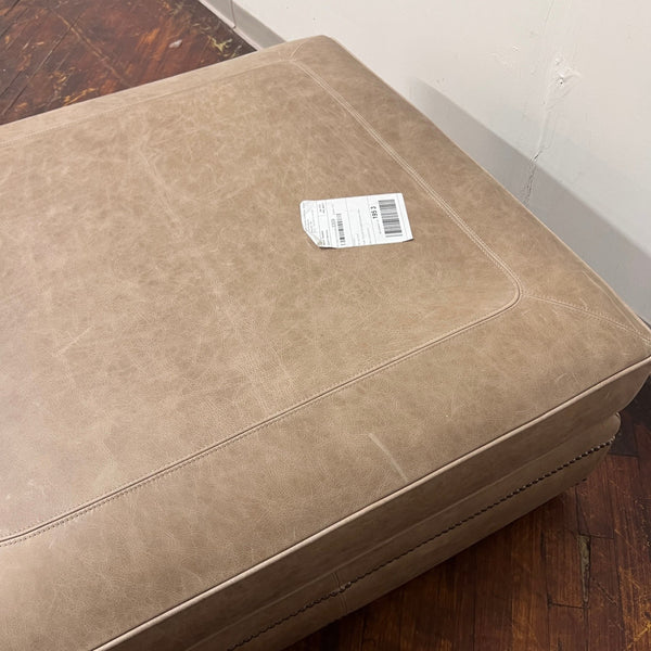 High-End Leather Ottoman