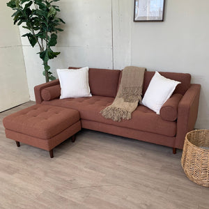 88" Tufted Sofa & Matching Ottoman
