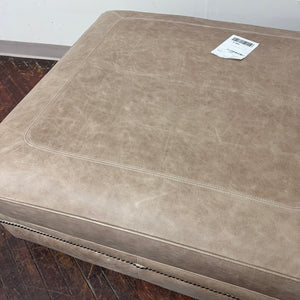 High-End Leather Ottoman