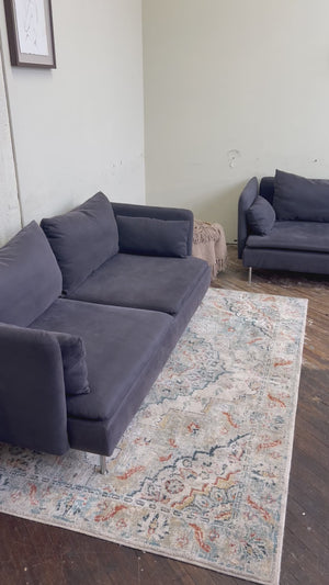 FREE DELIVERY! 🚚 - IKEA Soderhamn Modern Navy Blue Couch Set