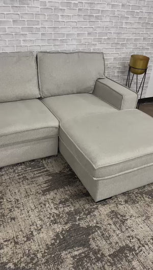 FREE DELIVERY! 🚚 - Bob’s Furniture “Playscape” Gray Sleeper Sectional Couch with Storage