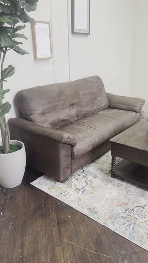 FREE DELIVERY! 🚚 - Brown Microfiber 3 Seater Couch