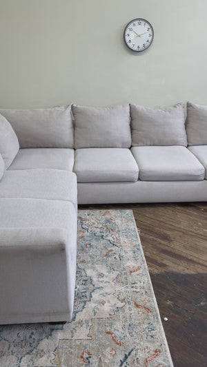FREE DELIVERY! 🚚 - Eggshell White Sectional Couch